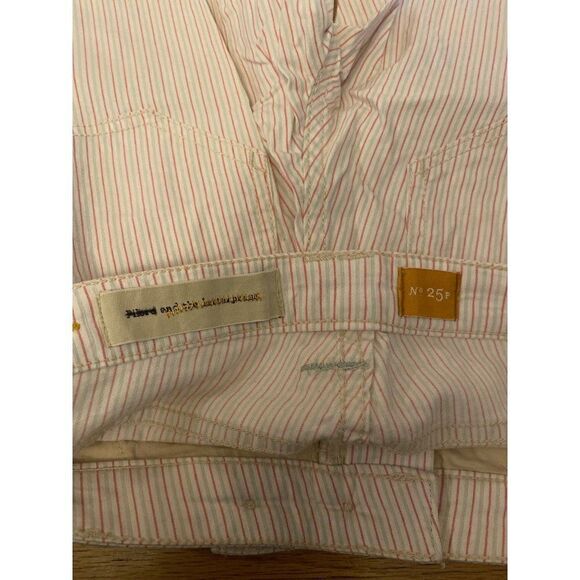 Pilcro & The Letterpress Anthropologie striped low rise straight leg pants 25P - Picture 5 of 9